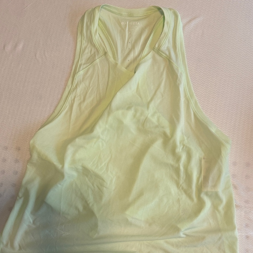 Athleta neon Green Women's Racerback running Tank Top